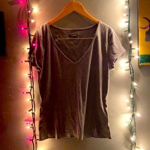 Grey Wild Fable V-neck
